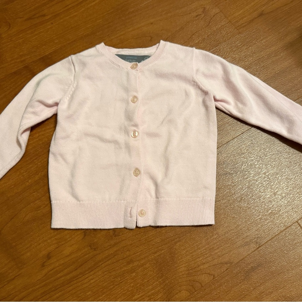 Primary Pink Classic Cardigan Sweater